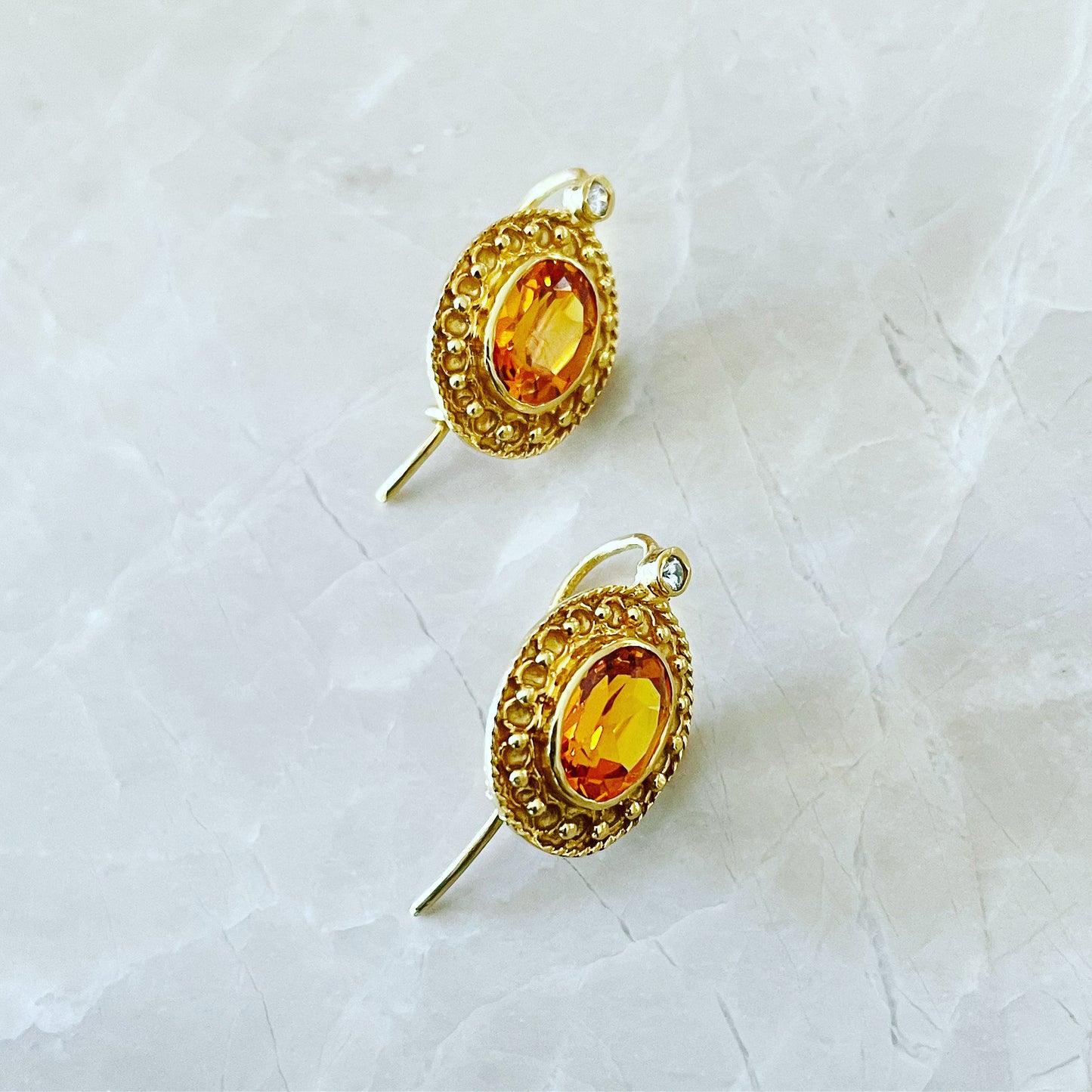 Citrine earrings