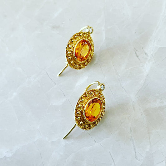 Citrine earrings